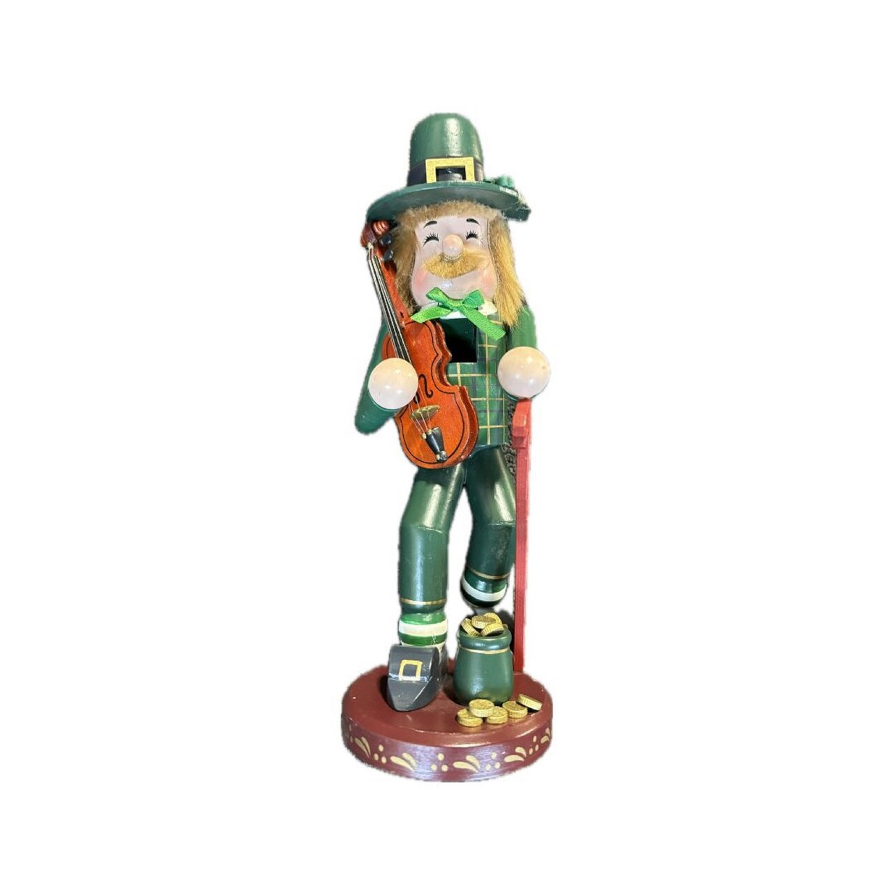 Whitehurst 11" St. Patrick's Irish Leprechaun Christmas Nutcracker